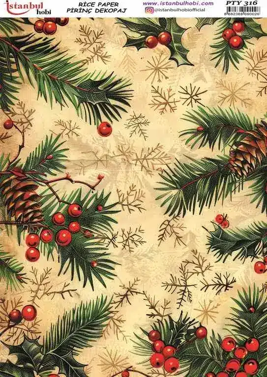 PTY316 | Pirinç Dekopaj Kağıdı (29x42 cm) 1 PTY316 | Pirinç Dekopaj Kağıdı (29x42 cm)