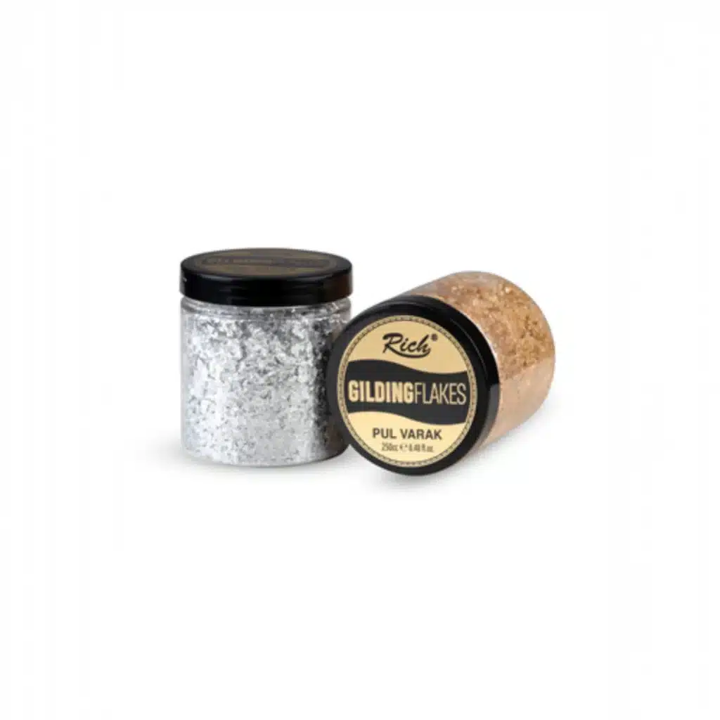 Rich Gilding Flakes Pul Varak 250 ml-Gümüş