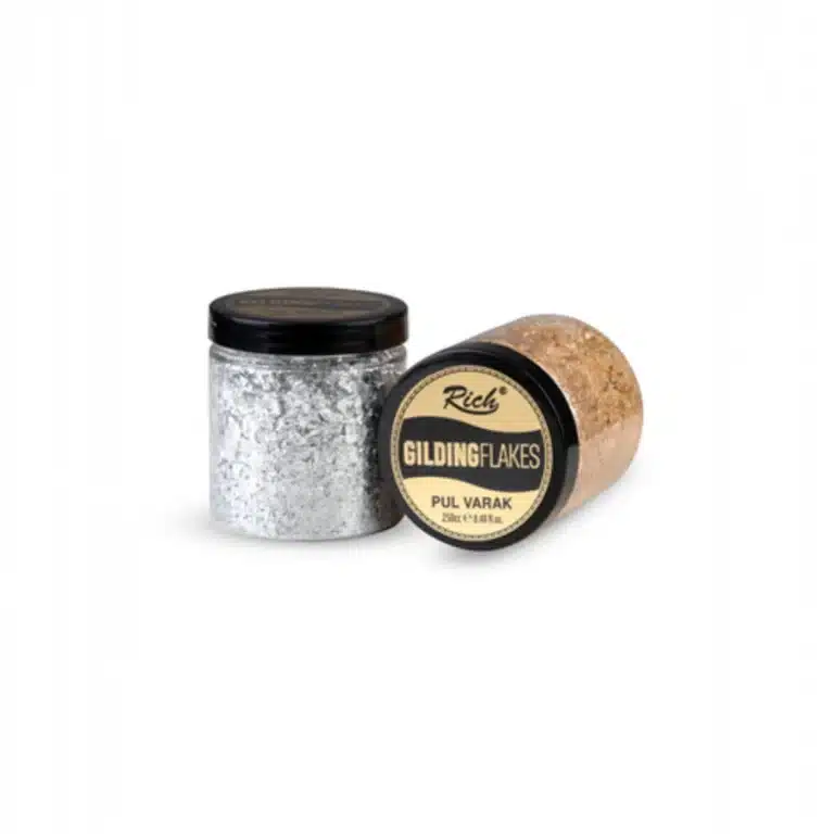 Rich Gilding Flakes Pul Varak 250 ml-Gümüş