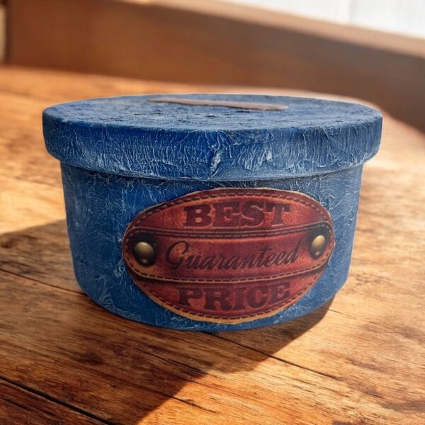 Dekoratif Kot Desenli El Boyaması Ahşap Yuvarlak Kutu – 21x21x11 cm - Görsel 3