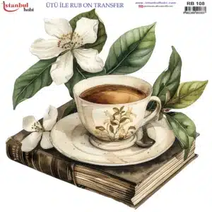 Ütü ile Rub On Transfer Kağıdı: Dekoratif Süsleme Kağıdı - RB108 | 30x30 cm