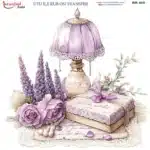 Ütü ile Rub On Transfer Kağıdı: Dekoratif Süsleme Kağıdı - RB405 | 30x30 cm