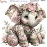 Ütü ile Rub On Transfer Kağıdı: Dekoratif Süsleme Kağıdı - RB530-İST | 30x30 cm