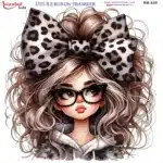 Ütü ile Rub On Transfer Kağıdı: Dekoratif Süsleme Kağıdı - RB535-İST | 30x30 cm