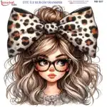 Ütü ile Rub On Transfer Kağıdı: Dekoratif Süsleme Kağıdı - RB537-İST | 30x30 cm