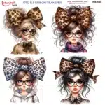 Ütü ile Rub On Transfer Kağıdı: Dekoratif Süsleme Kağıdı - RB538-İST | 30x30 cm