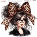 Ütü ile Rub On Transfer Kağıdı: Dekoratif Süsleme Kağıdı - RB539-İST | 30x30 cm