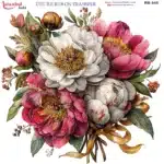 Ütü ile Rub On Transfer Kağıdı: Dekoratif Süsleme Kağıdı - RB545-İST | 30x30 cm