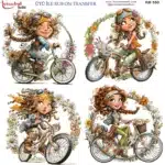 Ütü ile Rub On Transfer Kağıdı: Dekoratif Süsleme Kağıdı - RB550-İST | 30x30 cm