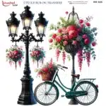 Ütü ile Rub On Transfer Kağıdı: Dekoratif Süsleme Kağıdı - RB555-İST | 30x30 cm