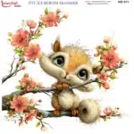 Ütü ile Rub On Transfer Kağıdı: Dekoratif Süsleme Kağıdı - RB577-İST | 30x30 cm