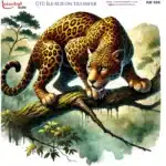 Ütü ile Rub On Transfer Kağıdı: Dekoratif Süsleme Kağıdı - RB586-İST | 30x30 cm