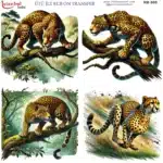Ütü ile Rub On Transfer Kağıdı: Dekoratif Süsleme Kağıdı - RB588-İST | 30x30 cm