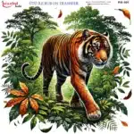 Ütü ile Rub On Transfer Kağıdı: Dekoratif Süsleme Kağıdı - RB591-İST | 30x30 cm