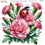 Ütü ile Rub On Transfer Kağıdı: Dekoratif Süsleme Kağıdı - RB595-İST | 30x30 cm