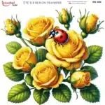 Ütü ile Rub On Transfer Kağıdı: Dekoratif Süsleme Kağıdı - RB596-İST | 30x30 cm