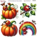 Ütü ile Rub On Transfer Kağıdı: Dekoratif Süsleme Kağıdı - RB602-İST | 30x30 cm