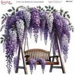 Ütü ile Rub On Transfer Kağıdı: Dekoratif Süsleme Kağıdı - RB642-İST | 30x30 cm