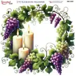 Ütü ile Rub On Transfer Kağıdı: Dekoratif Süsleme Kağıdı - RB655-İST | 30x30 cm