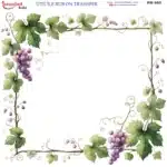 Ütü ile Rub On Transfer Kağıdı: Dekoratif Süsleme Kağıdı - RB660-İST | 30x30 cm