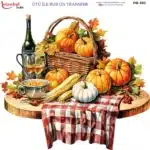 Ütü ile Rub On Transfer Kağıdı: Dekoratif Süsleme Kağıdı - RB662-İST | 30x30 cm