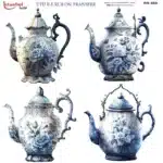 Ütü ile Rub On Transfer Kağıdı: Dekoratif Süsleme Kağıdı - RB669-İST | 30x30 cm