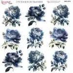 Ütü ile Rub On Transfer Kağıdı: Dekoratif Süsleme Kağıdı - RB675-İST | 30x30 cm