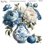 Ütü ile Rub On Transfer Kağıdı: Dekoratif Süsleme Kağıdı - RB676-İST | 30x30 cm