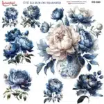 Ütü ile Rub On Transfer Kağıdı: Dekoratif Süsleme Kağıdı - RB680-İST | 30x30 cm
