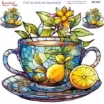 Ütü ile Rub On Transfer Kağıdı: Dekoratif Süsleme Kağıdı - RB697-İST | 30x30 cm