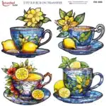 Ütü ile Rub On Transfer Kağıdı: Dekoratif Süsleme Kağıdı - RB698-İST | 30x30 cm