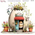 Ütü ile Rub On Transfer Kağıdı: Dekoratif Süsleme Kağıdı - RB700-İST | 30x30 cm