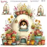 Ütü ile Rub On Transfer Kağıdı: Dekoratif Süsleme Kağıdı - RB701-İST | 30x30 cm