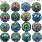 Ütü ile Rub On Transfer Kağıdı: Dekoratif Süsleme Kağıdı - RB731-İST | 30x30 cm