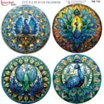 Ütü ile Rub On Transfer Kağıdı: Dekoratif Süsleme Kağıdı - RB732-İST | 30x30 cm