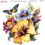 Ütü ile Rub On Transfer Kağıdı: Dekoratif Süsleme Kağıdı - RB743-İST | 30x30 cm