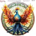Ütü ile Rub On Transfer Kağıdı: Dekoratif Süsleme Kağıdı - RB754-İST | 30x30 cm