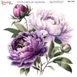Ütü ile Rub On Transfer Kağıdı: Dekoratif Süsleme Kağıdı - RB759-İST | 30x30 cm