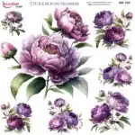 Ütü ile Rub On Transfer Kağıdı: Dekoratif Süsleme Kağıdı - RB763-İST | 30x30 cm