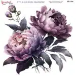 Ütü ile Rub On Transfer Kağıdı: Dekoratif Süsleme Kağıdı - RB764-İST | 30x30 cm