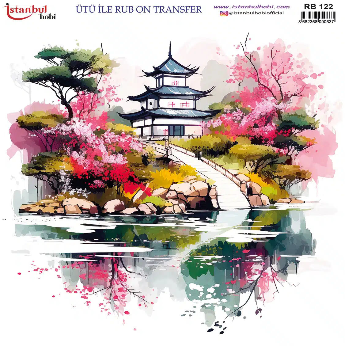 RB122- Ütü ile Rub-On Transfer Kağıdı