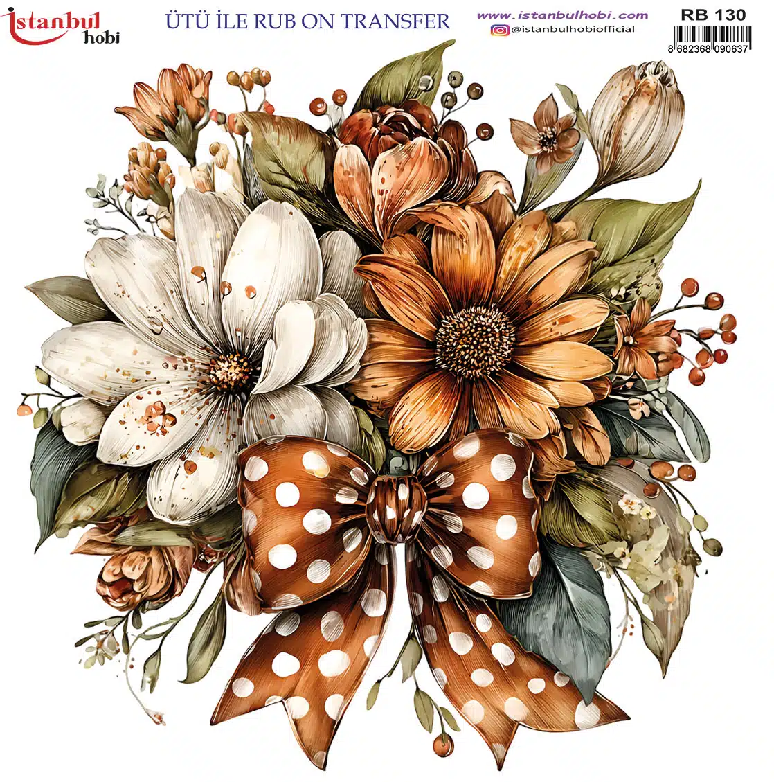 RB130- Ütü ile Rub-On Transfer Kağıdı