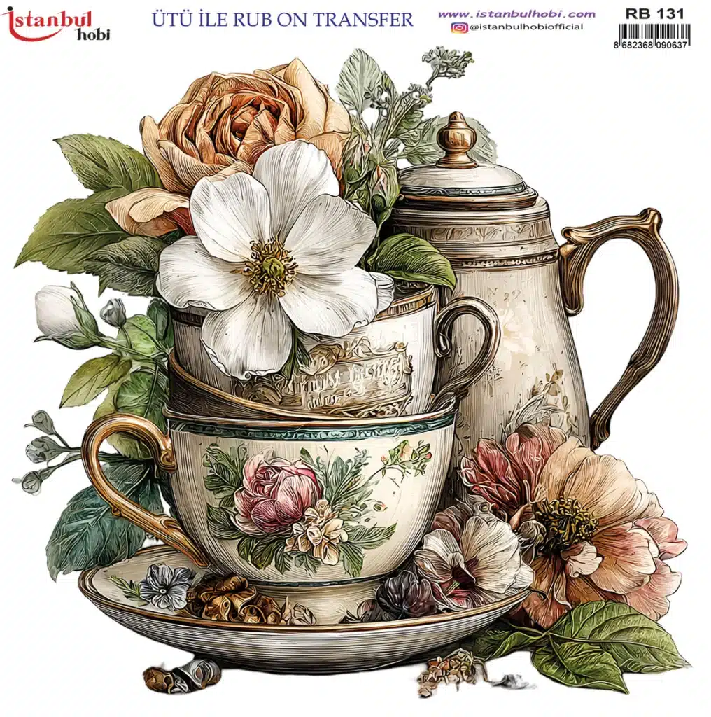 Rb131- Ütü Ile Rub-On Transfer Kağıdı