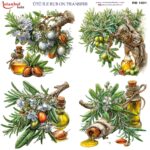 Ütü ile Rub On Transfer Kağıdı: Dekoratif Süsleme Kağıdı  - RB1001-İST | 30x30 cm