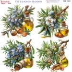 Ütü ile Rub On Transfer Kağıdı: Dekoratif Süsleme Kağıdı  - RB1003-İST | 30x30 cm