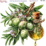 Ütü ile Rub On Transfer Kağıdı: Dekoratif Süsleme Kağıdı  - RB1004-İST | 30x30 cm