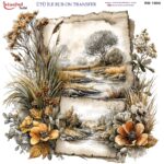 Ütü ile Rub On Transfer Kağıdı: Dekoratif Süsleme Kağıdı  - RB1005-İST | 30x30 cm