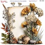 Ütü ile Rub On Transfer Kağıdı: Dekoratif Süsleme Kağıdı  - RB1008-İST | 30x30 cm