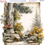 Ütü ile Rub On Transfer Kağıdı: Dekoratif Süsleme Kağıdı  - RB1011-İST | 30x30 cm