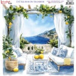 Ütü ile Rub On Transfer Kağıdı: Dekoratif Süsleme Kağıdı - RB127 | 30x30 cm